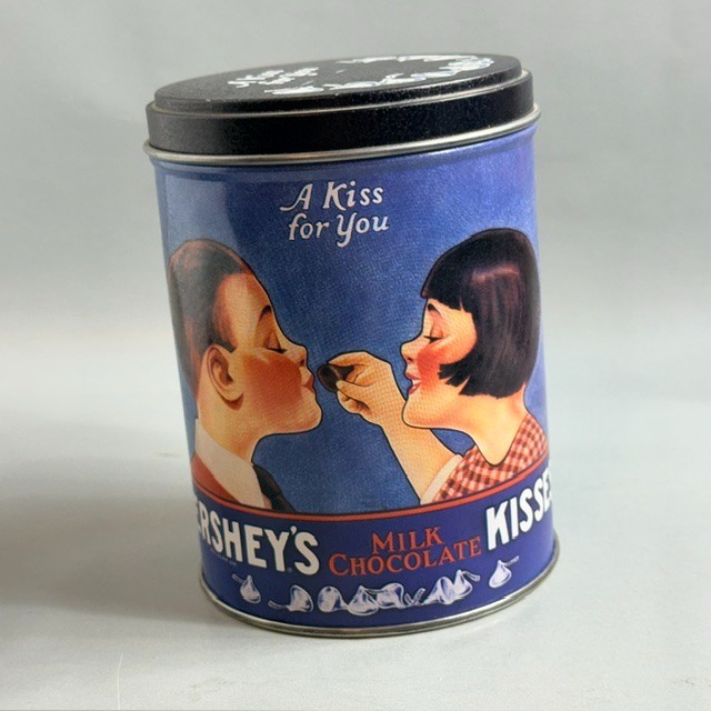 Vintage Hersheys Kisses Tin Container Chocolate Advertising Ad Kiss For You Kids Vintage Hersheys Kisses Tin Container Chocolate Advertising Ad Kiss For You Kids