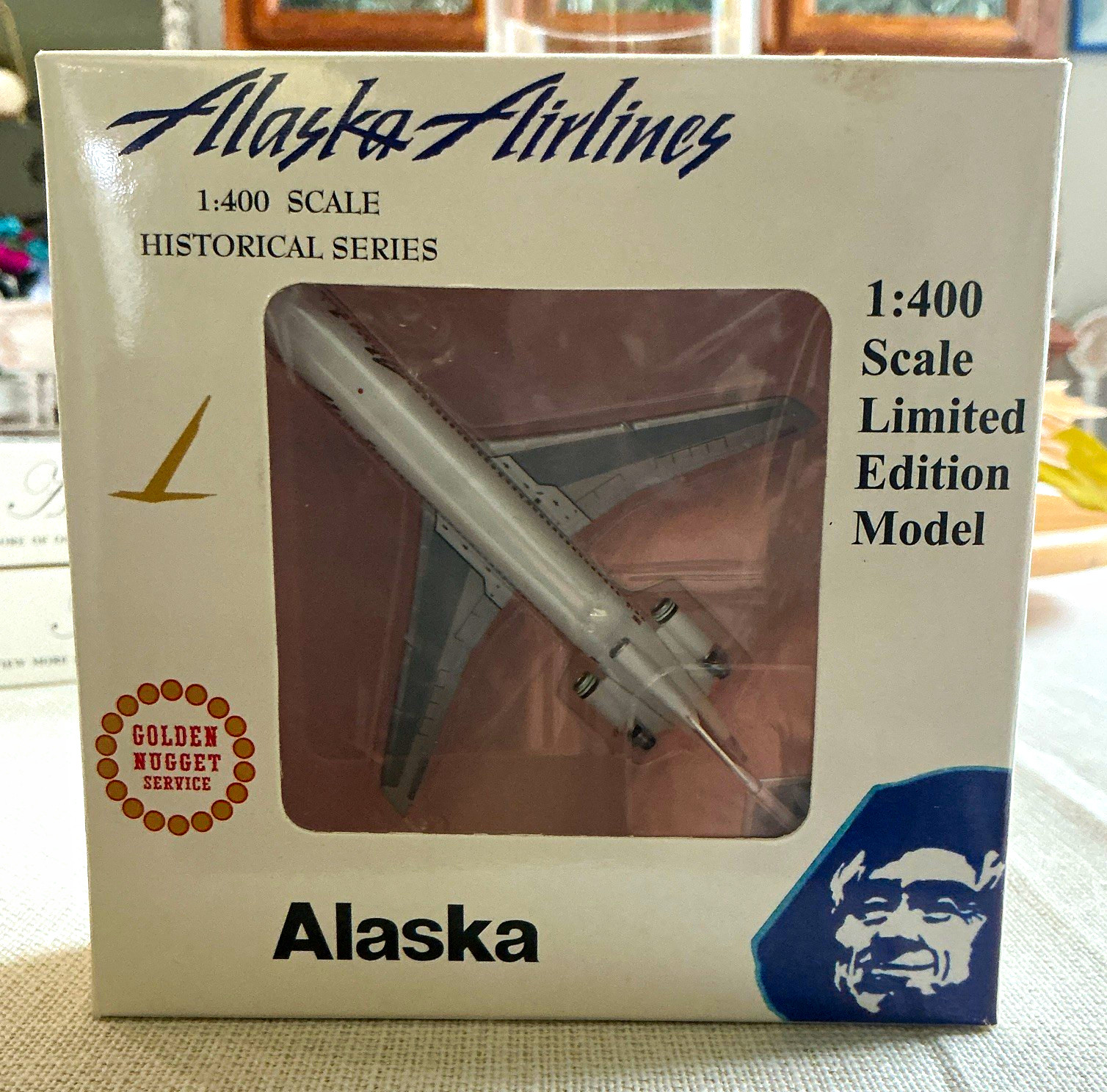 Aero Classics Alaska Airlines Golden Nugget Series 727-200 N344AS 1:400 RARE
