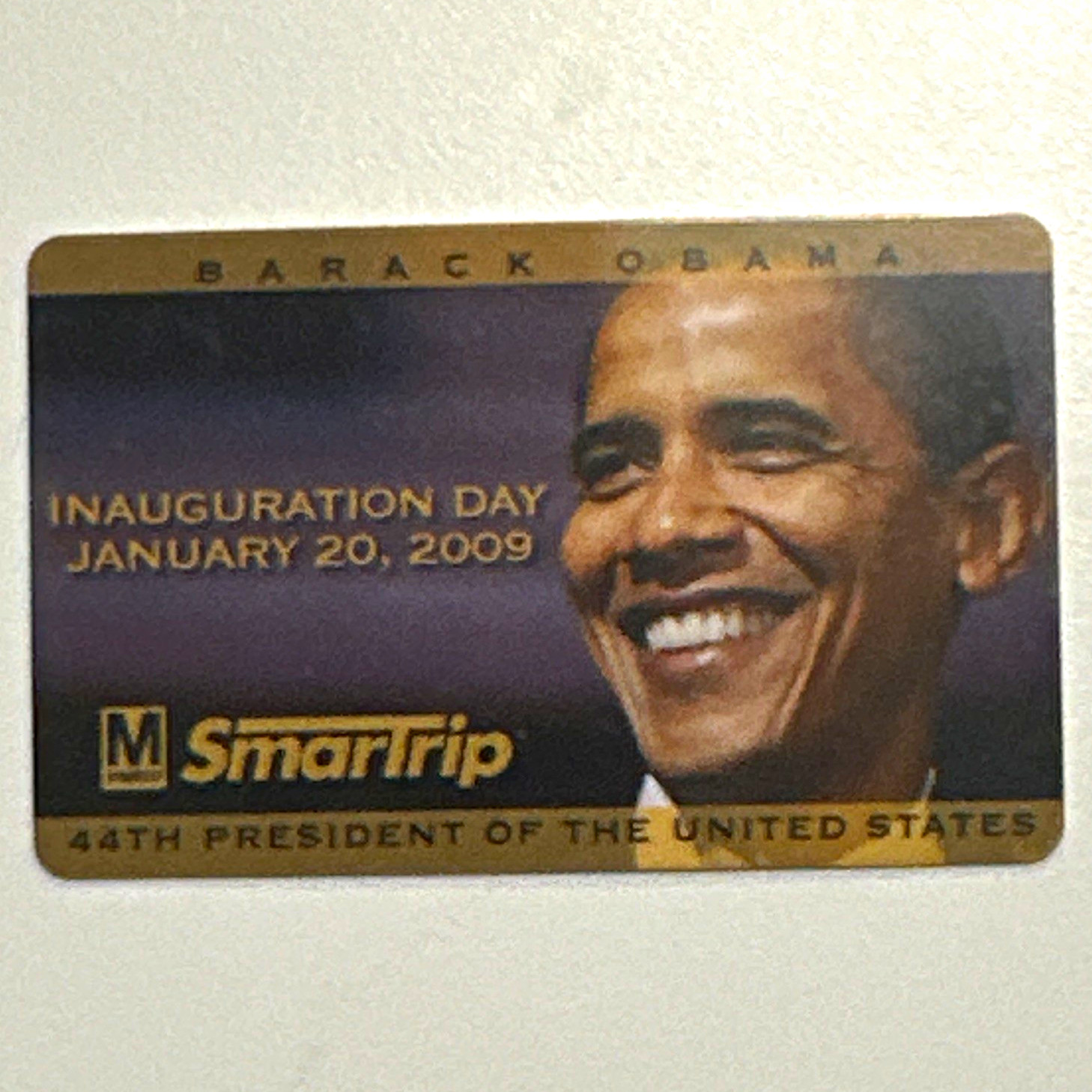 Barack Obama 2009 Inauguration Day rare unused commemorative pristine condition
