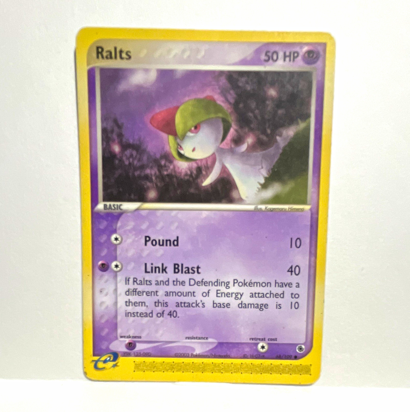 Pokémon TCG Ralts 66/109 EX Ruby & Sapphire Common Regular 50HP English