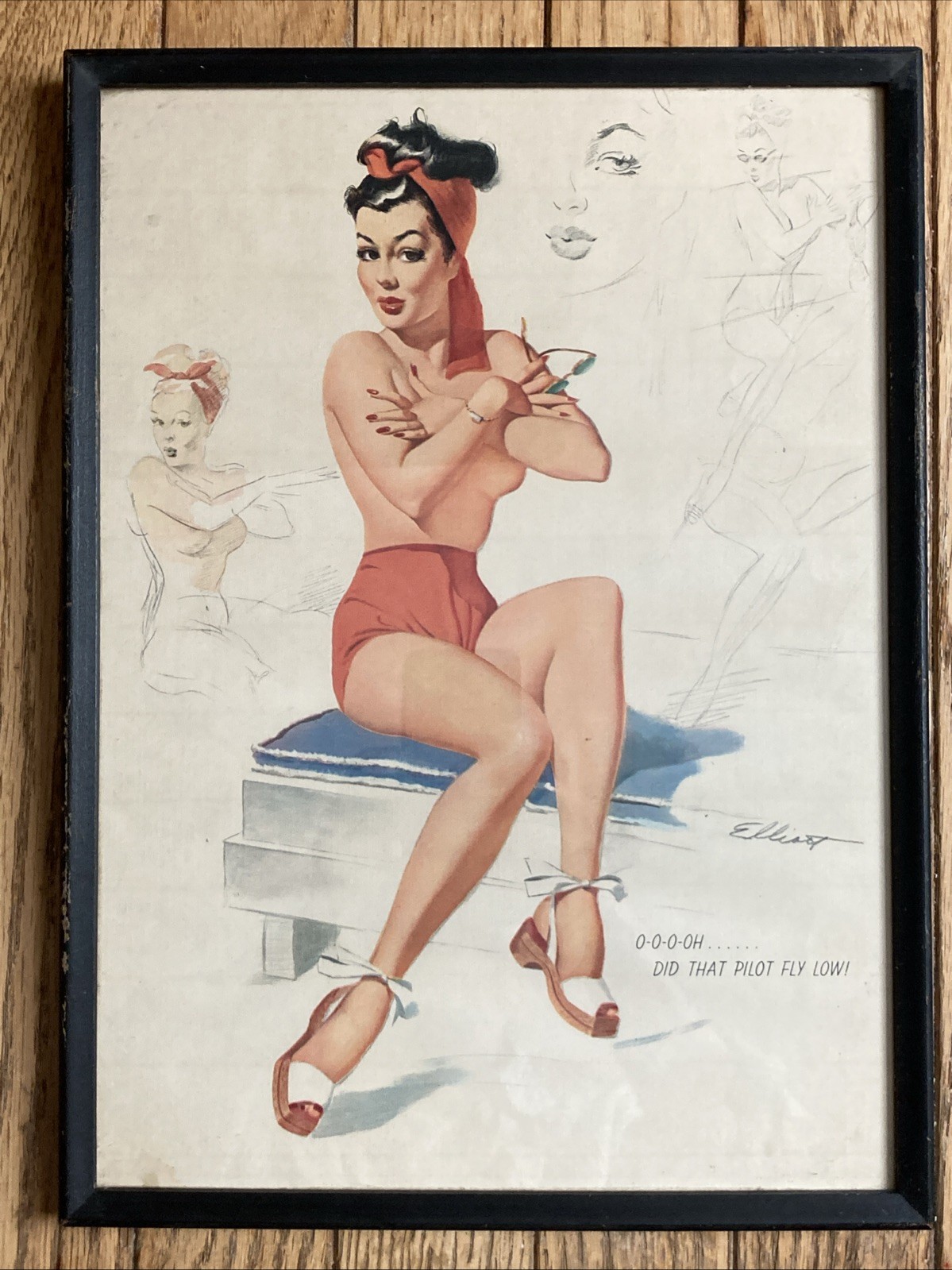 Vintage Freeman Elliott 1949 Pinup 