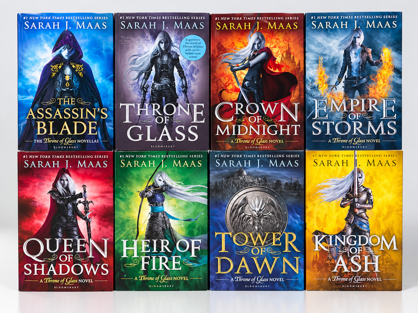 Throne of Glass Series by Sarah J. Maas 1-8 Books FULL SET Brand New Sealed