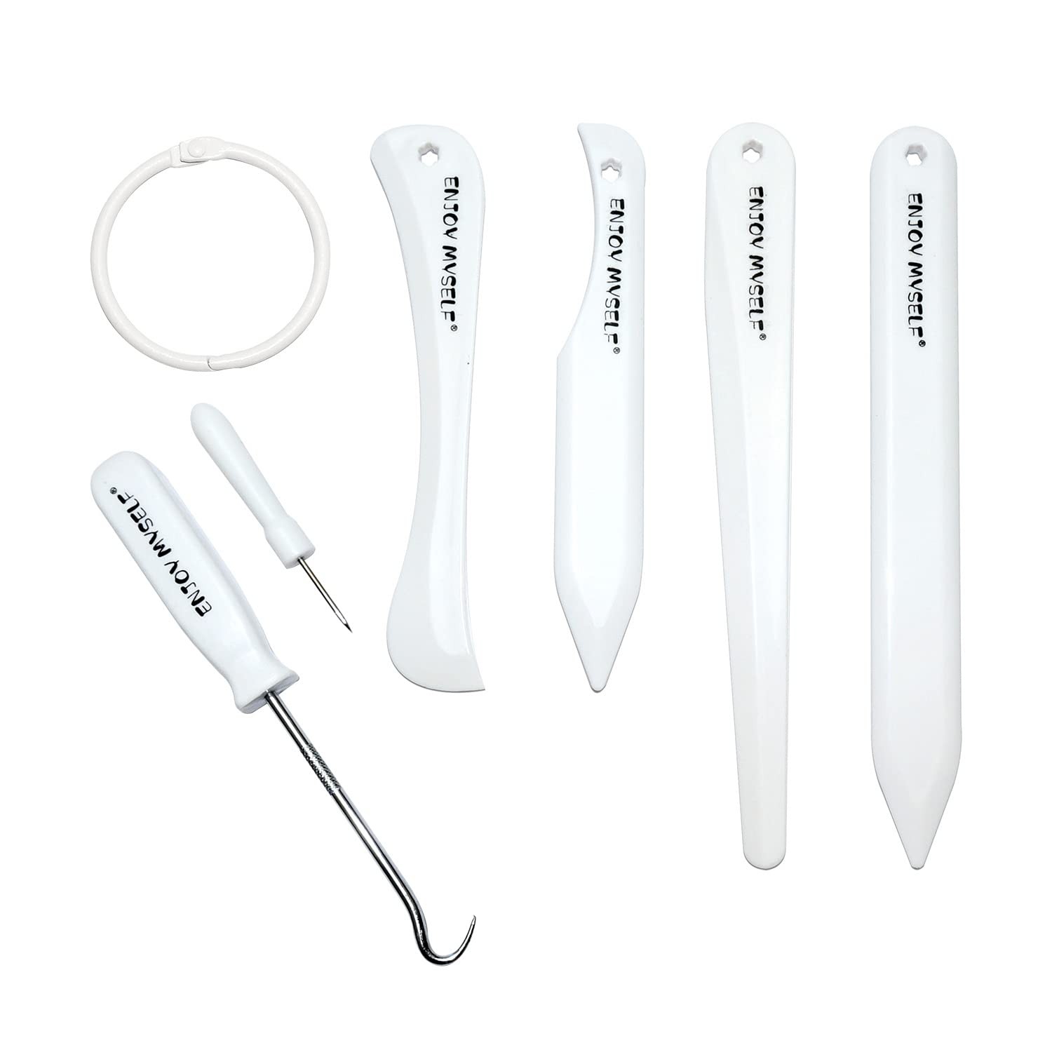 7pcs Bone folder and Scoring Tool, Paper Folding Tool, Bone Origami Creaser for