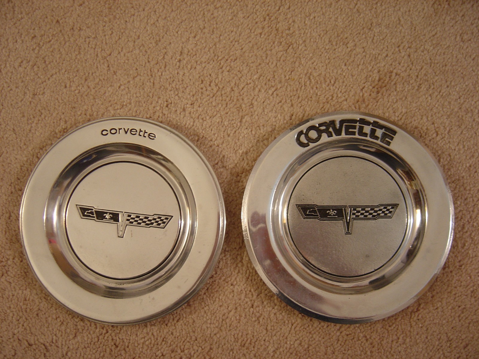 VINTAGE Set of 2 CORVETTE WILTON PEWTER PLATE 7.5\