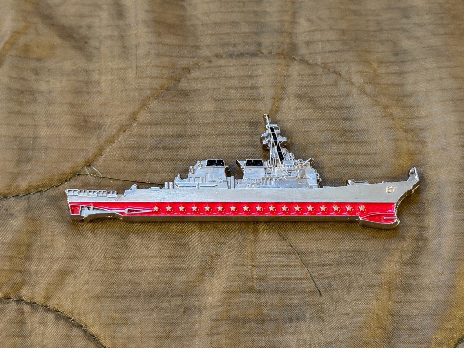 USS COLE DDG-67 Chief Petty Officer Challenge Coin - Determined warrior