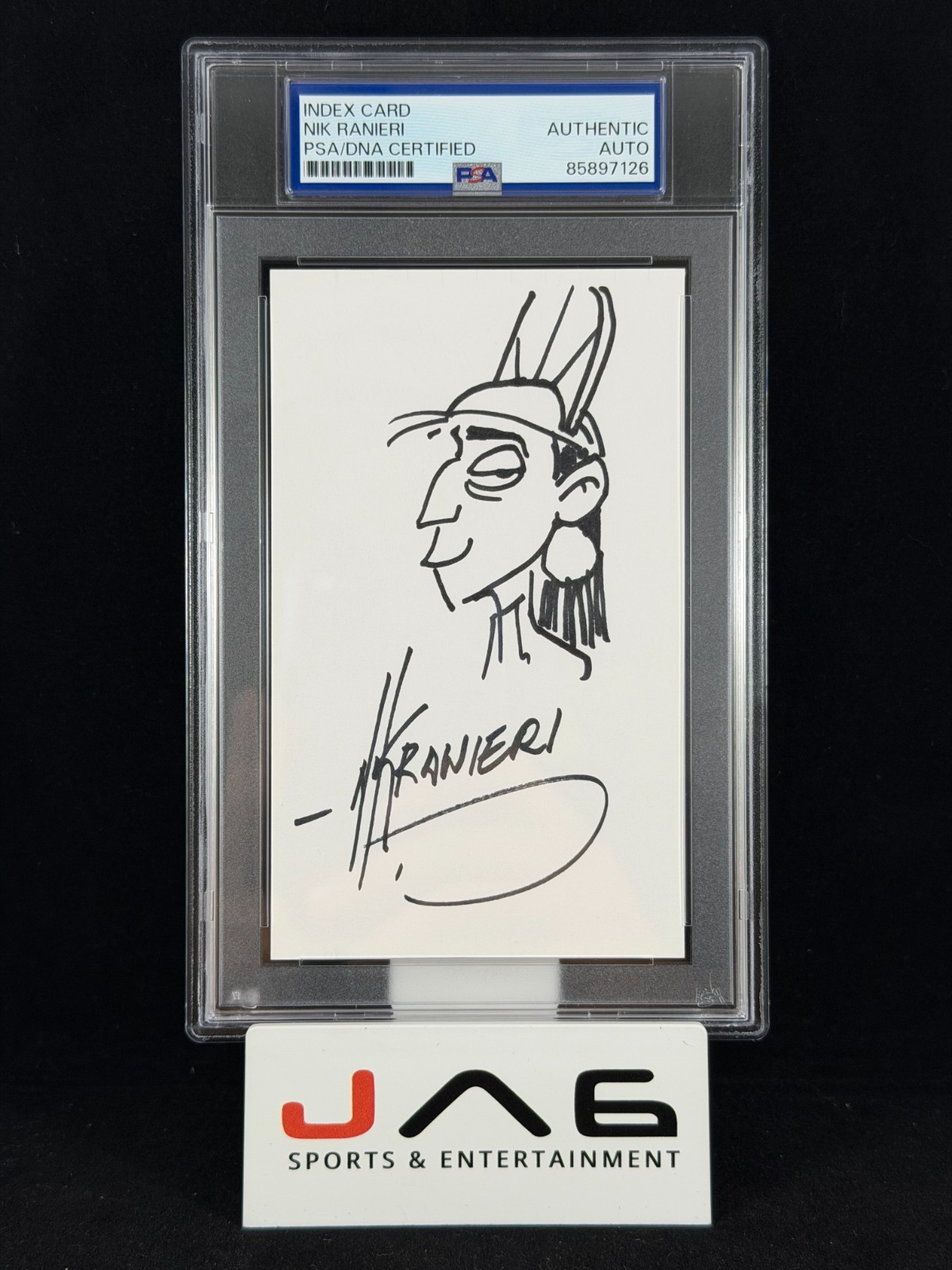 Nik Ranieri Autograph Sketch Card Art Disney Kuzco Artist PSA