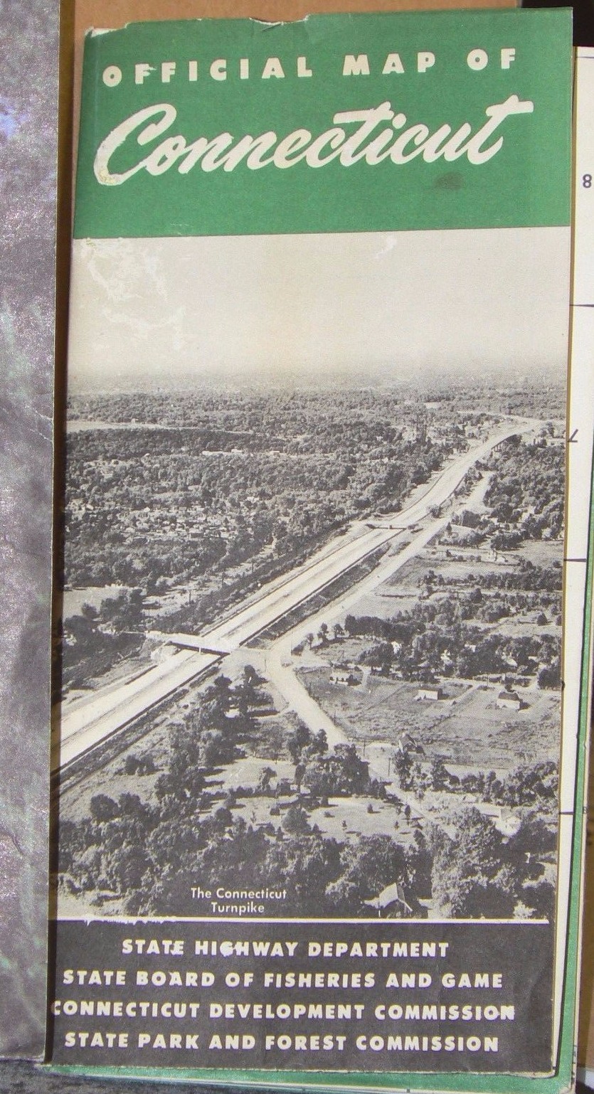 1958 Official Map of Connecticut