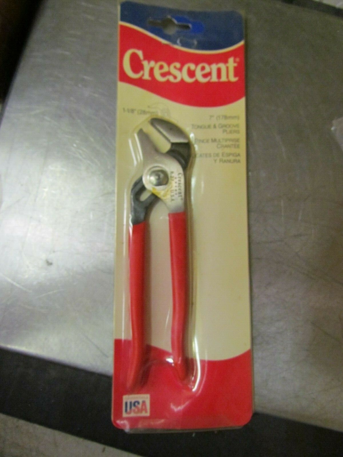 Vintage New Old Stock Crescent R27CV Tongue And Groove Pliers 7