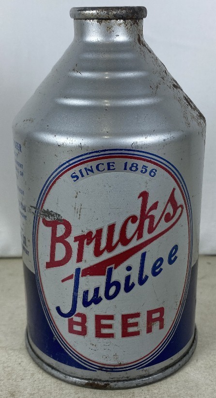 1940\'s IRTP Crowntainer Cone Top Can Brucks Jubilee Beer Cincinnati, OH