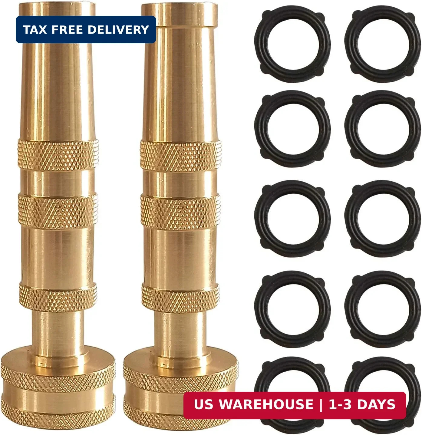 Hourleey Adjustable Twist Hose Nozzle, 4\