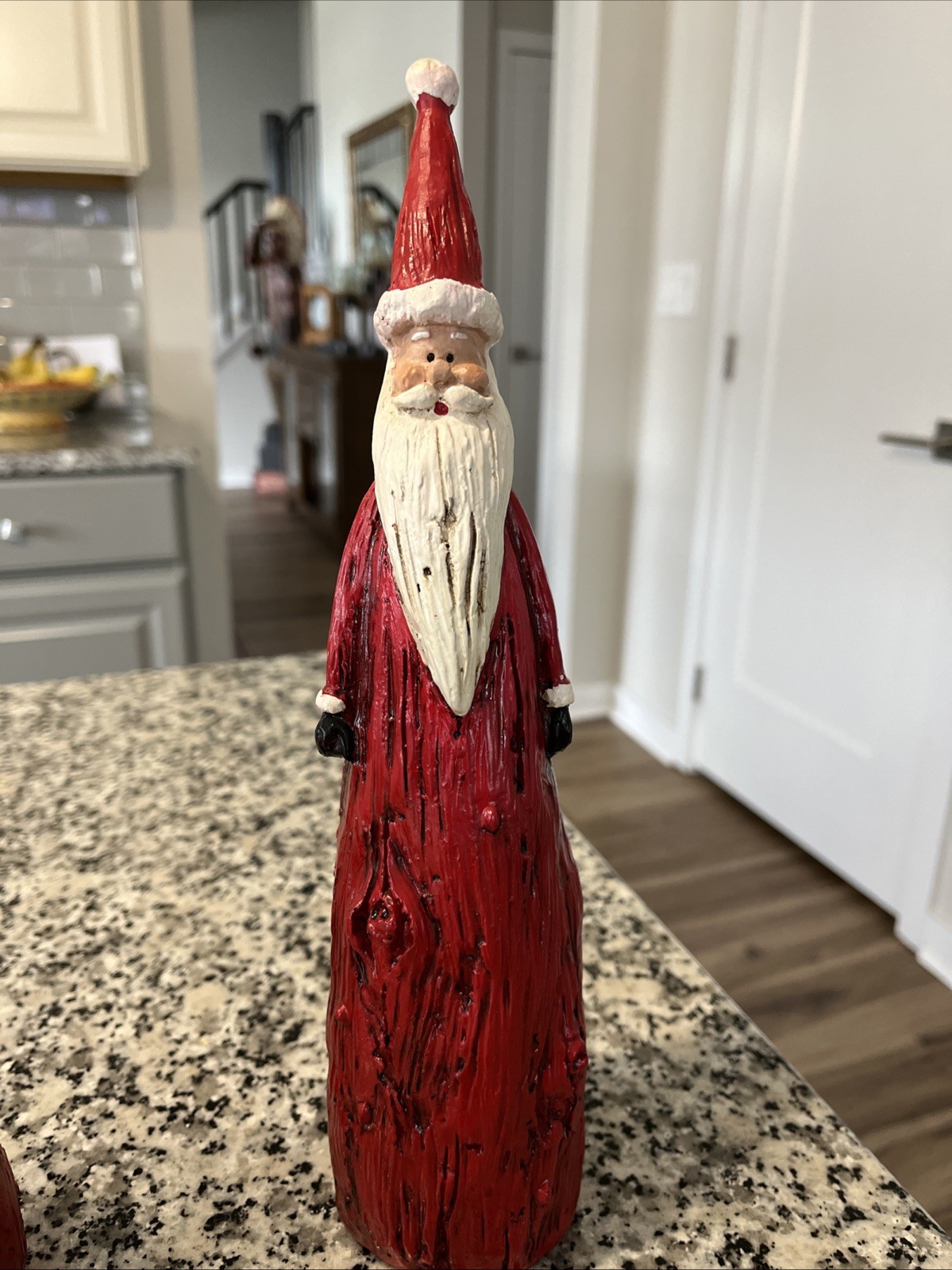 Transpac Resin 12” Santa Wood Look