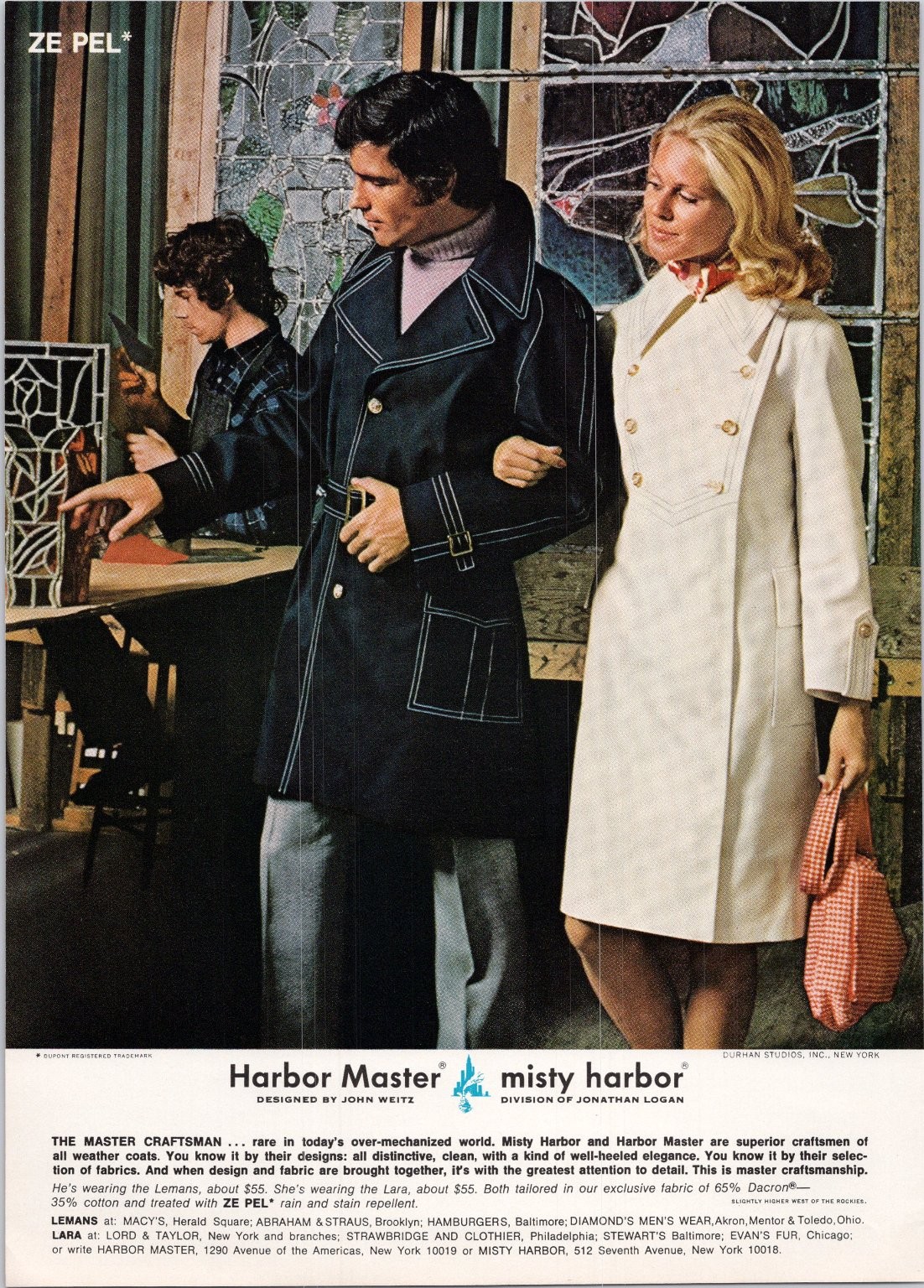Harbor Master Misty Harbor Vintage 1973 Print Ad John Weitz Coats Harbor Master Misty Harbor Vintage 1973 Print Ad John Weitz Coats