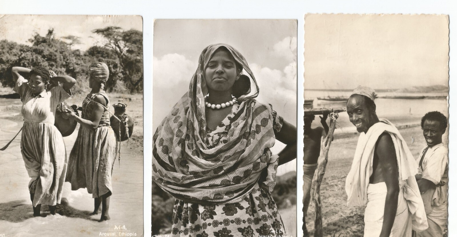 Rare 15 Vintage Ethiopia Postcards 1954-1964 African History Collection