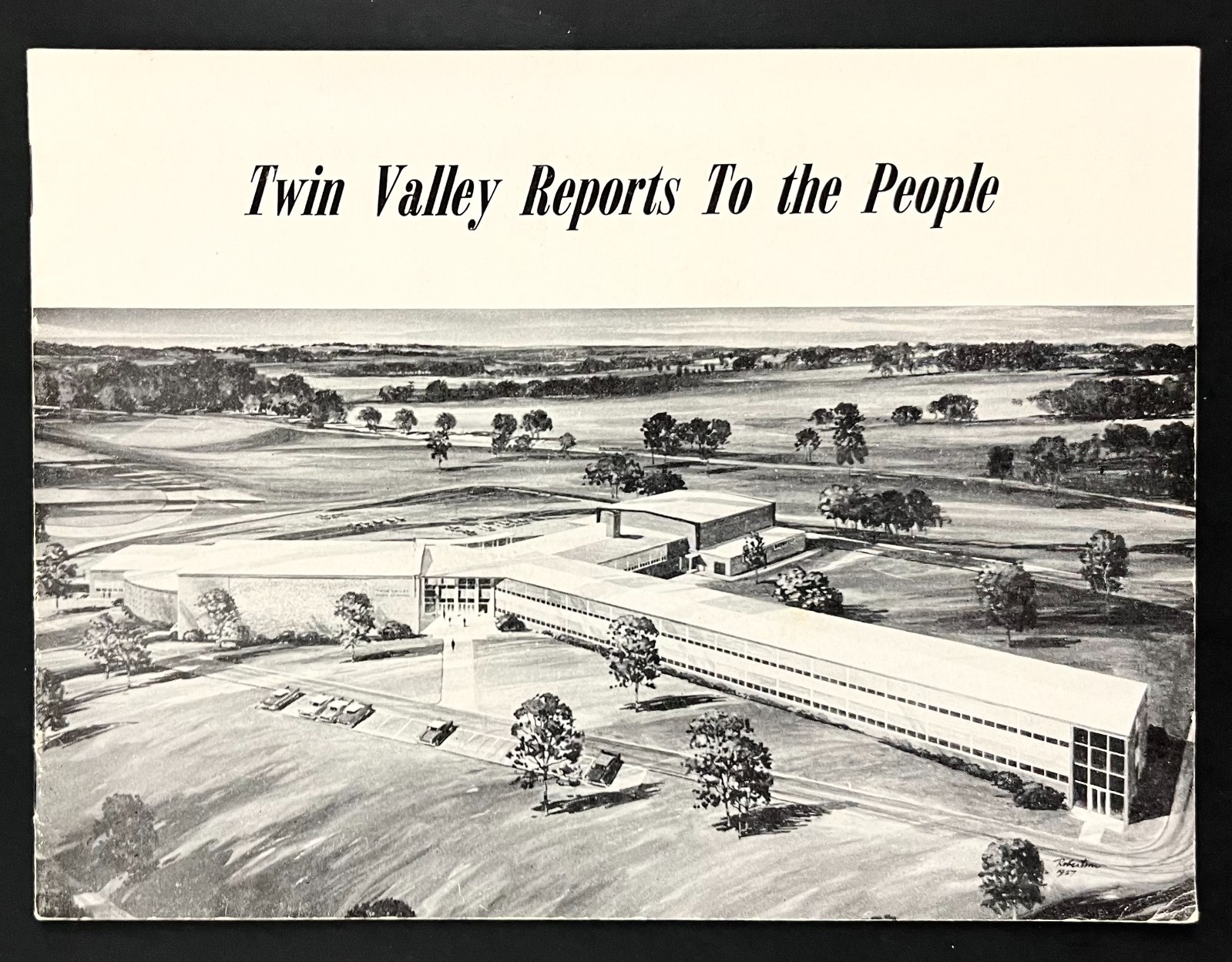 1955 Twin Valley Pennsylvania PA School System Report Teachers Vintage Book