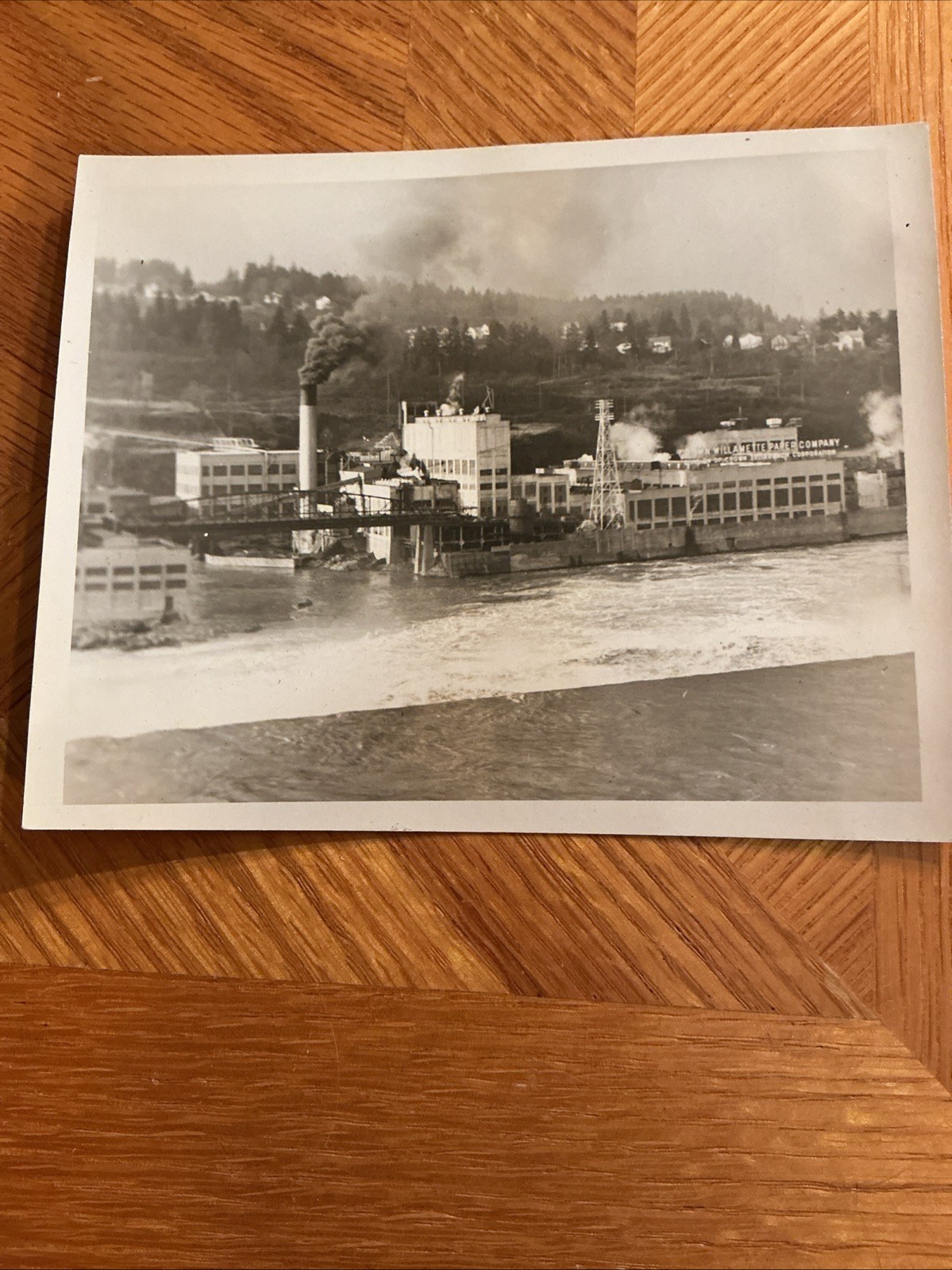 Vintage Photo,1940s,West Lin,OR,West Lin Paper co,Willamette Falls,Oregon City.