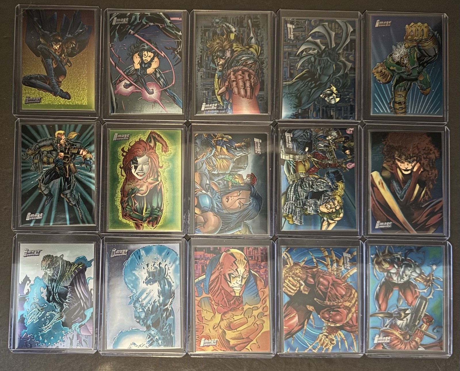 1995 Topps Image Universe Cyber Force Chromium Cards 61‑75 Marc Silvestri