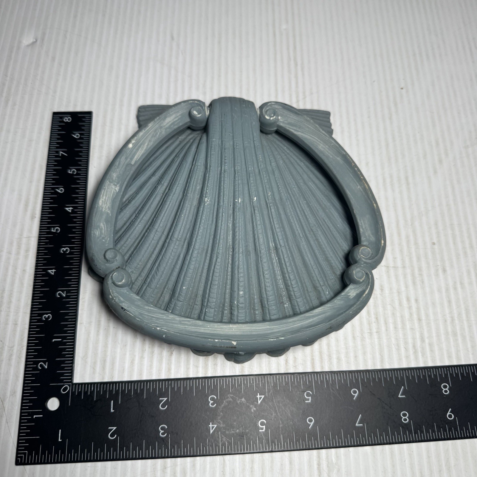 Vtg Homco Sea Shell Towel Holder #3380 Syroco  Beach Ocean Nautical Bathroom