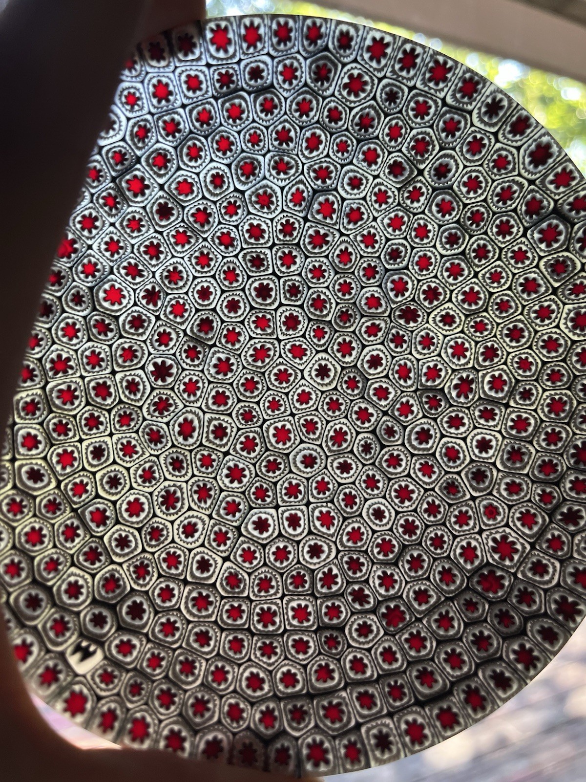 RARE Ercole Moretti Mirrine Millefiori Glass Dish - Murano, Italy - Marked ‘M’ 
