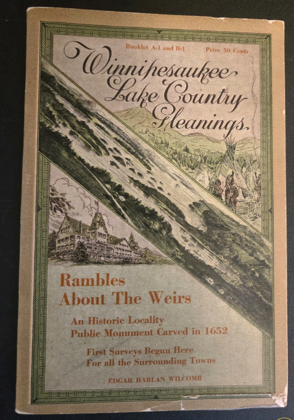 RARE 1923 LAKE WINNIPESAUKEE BOOK & OTHER NEW HAMPSHIRE MEMORABILIA