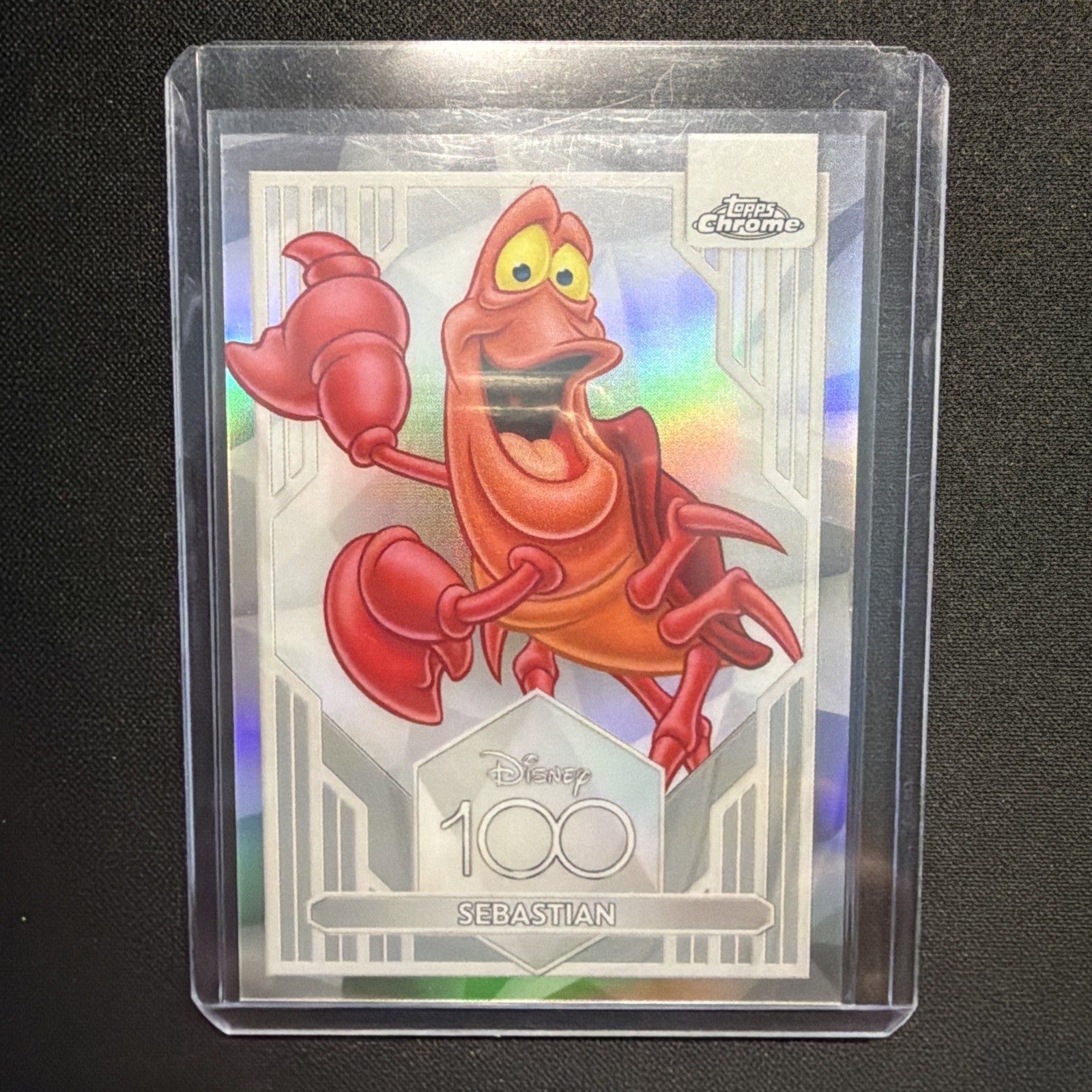 2023 Topps Chrome Disney 100 Sebastian Refractor Little Mermaid 2023 Topps Chrome Disney 100 Sebastian Refractor Little Mermaid