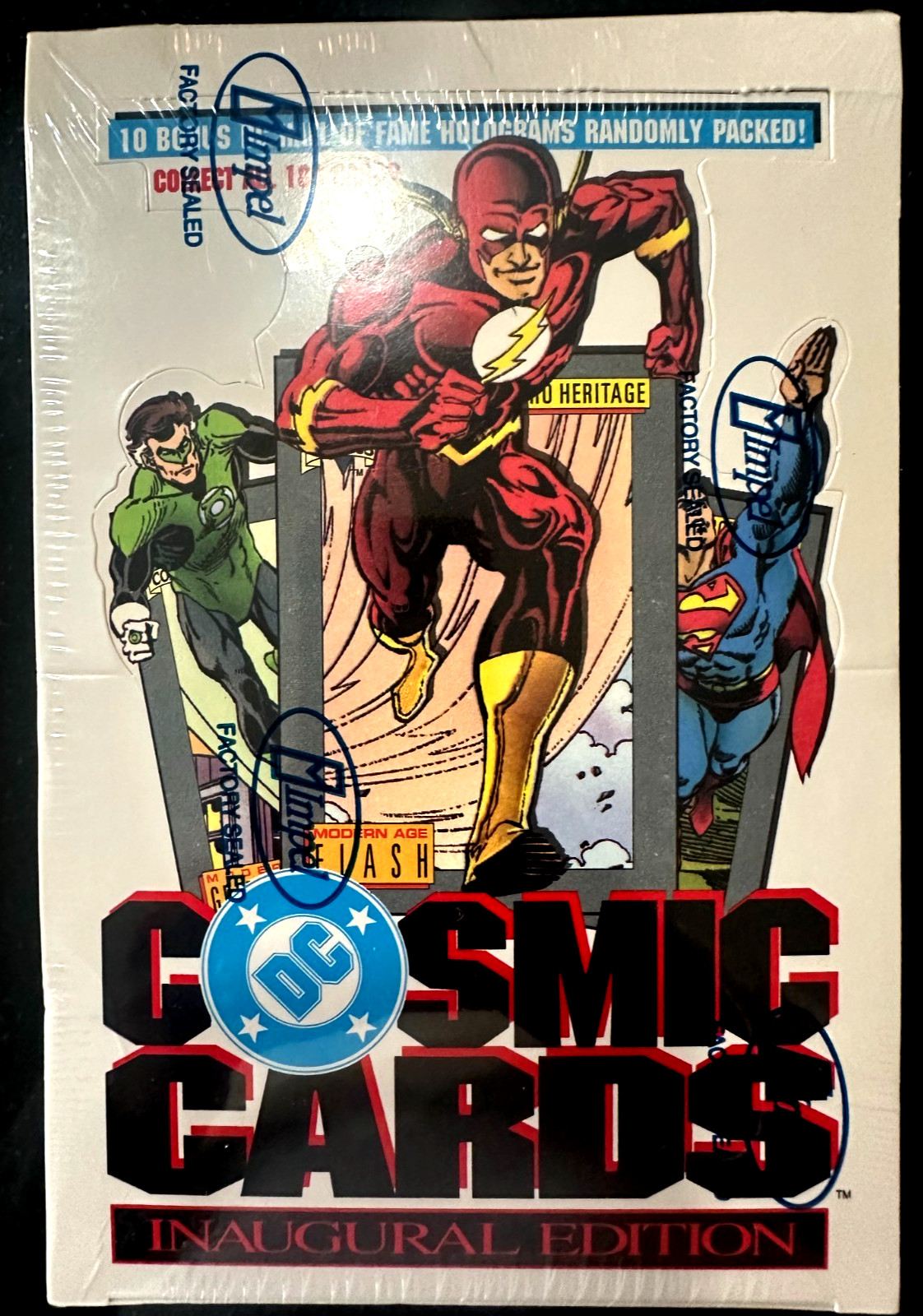 1991 Impel DC Cosmic Cards Inaugural Edition Factory Sealed 36 Pack Box