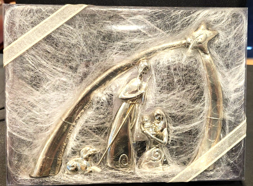Midwest of Cannon Falls Serenity Nativity Set Silver Pewter Metal 5 pc NIB VTG Midwest of Cannon Falls Serenity Nativity Set Silver Pewter Metal 5 pc NIB VTG