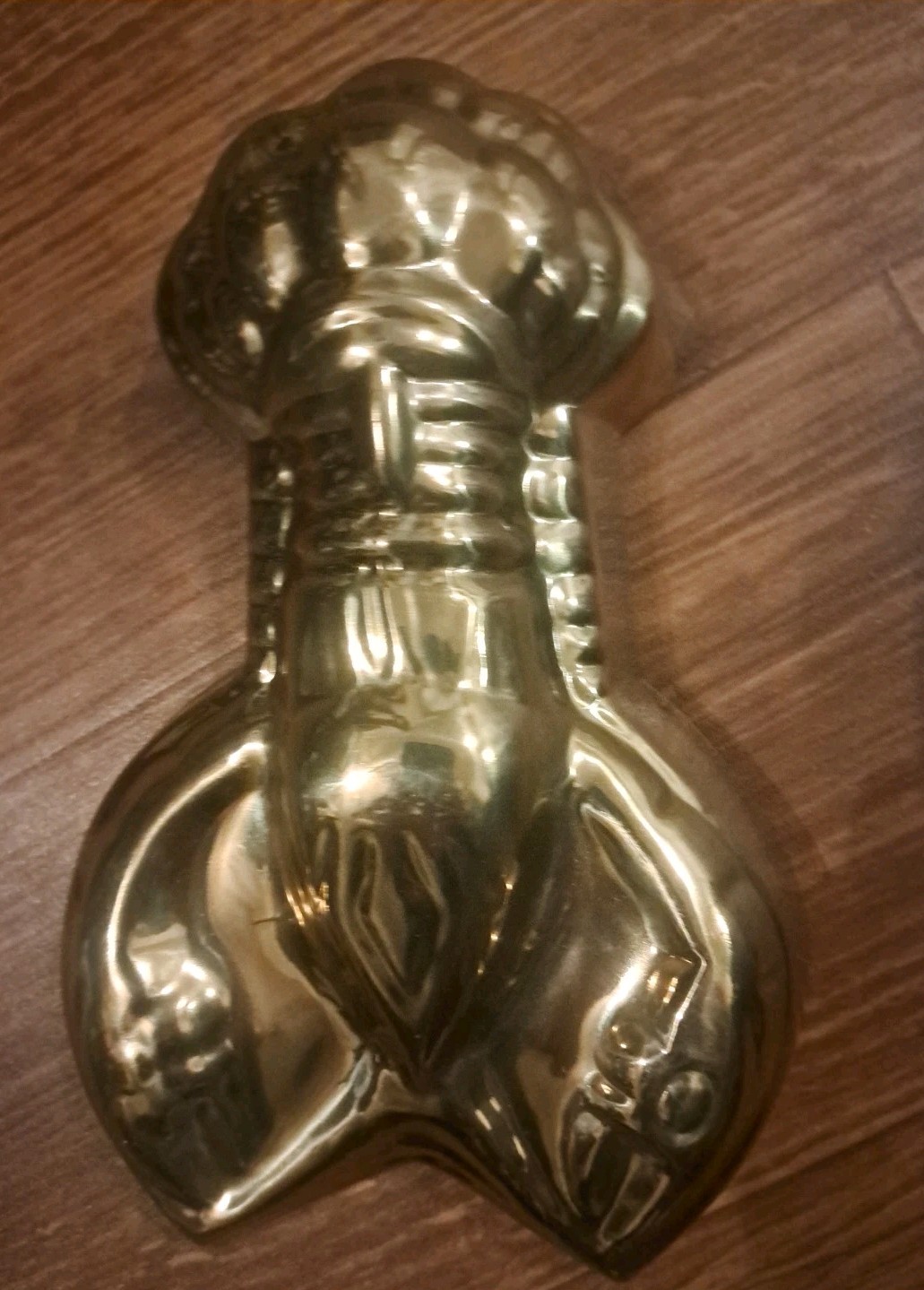 Vtg B&M Douro Copper/ Brass Lobster Mold, Made in Portugal Mid-Century  