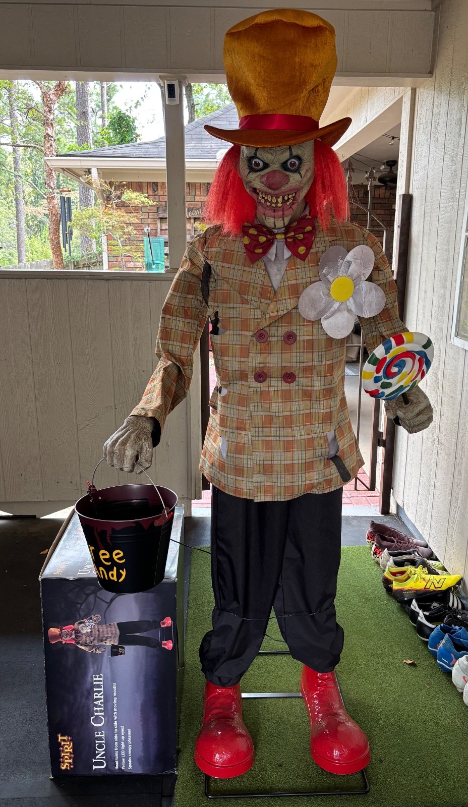 Spirit Halloween Uncle Charlie Life Size Animatronic Prop