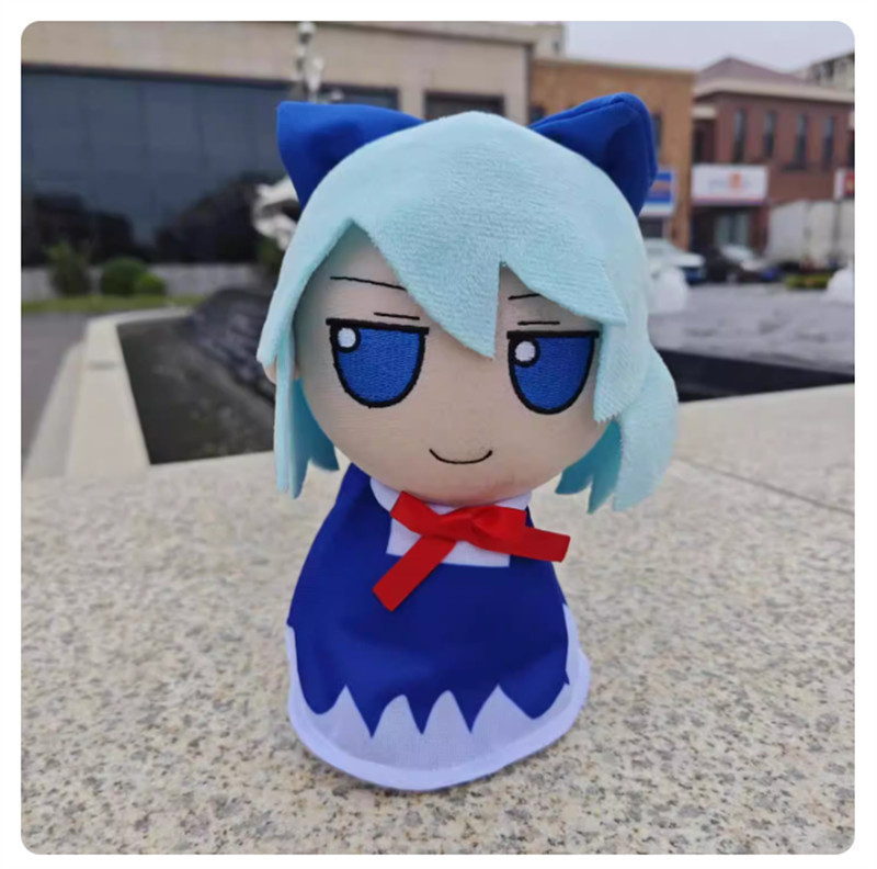 Anime Touhou Project CHIRUNO Stuffed Toy Cirno Plushie snails Doll Handmade 20cm