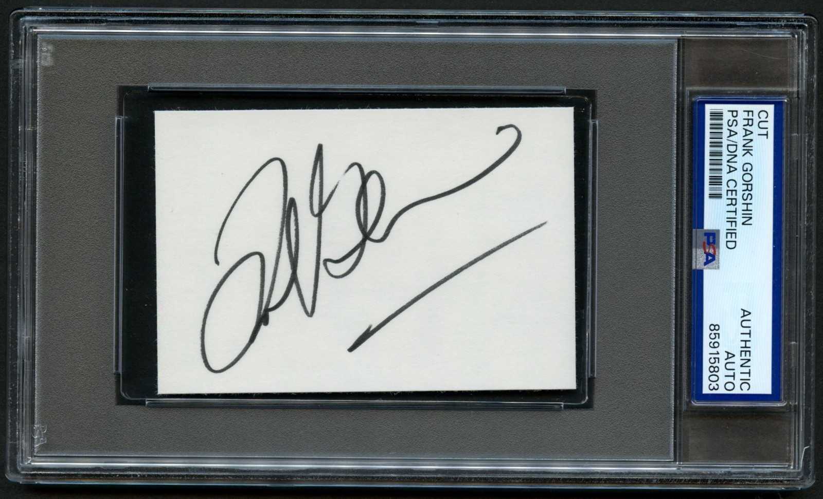 Frank Gorshin signed autograph 2.5x3.5 Actor The Riddler in Batman Cut PSA Slab