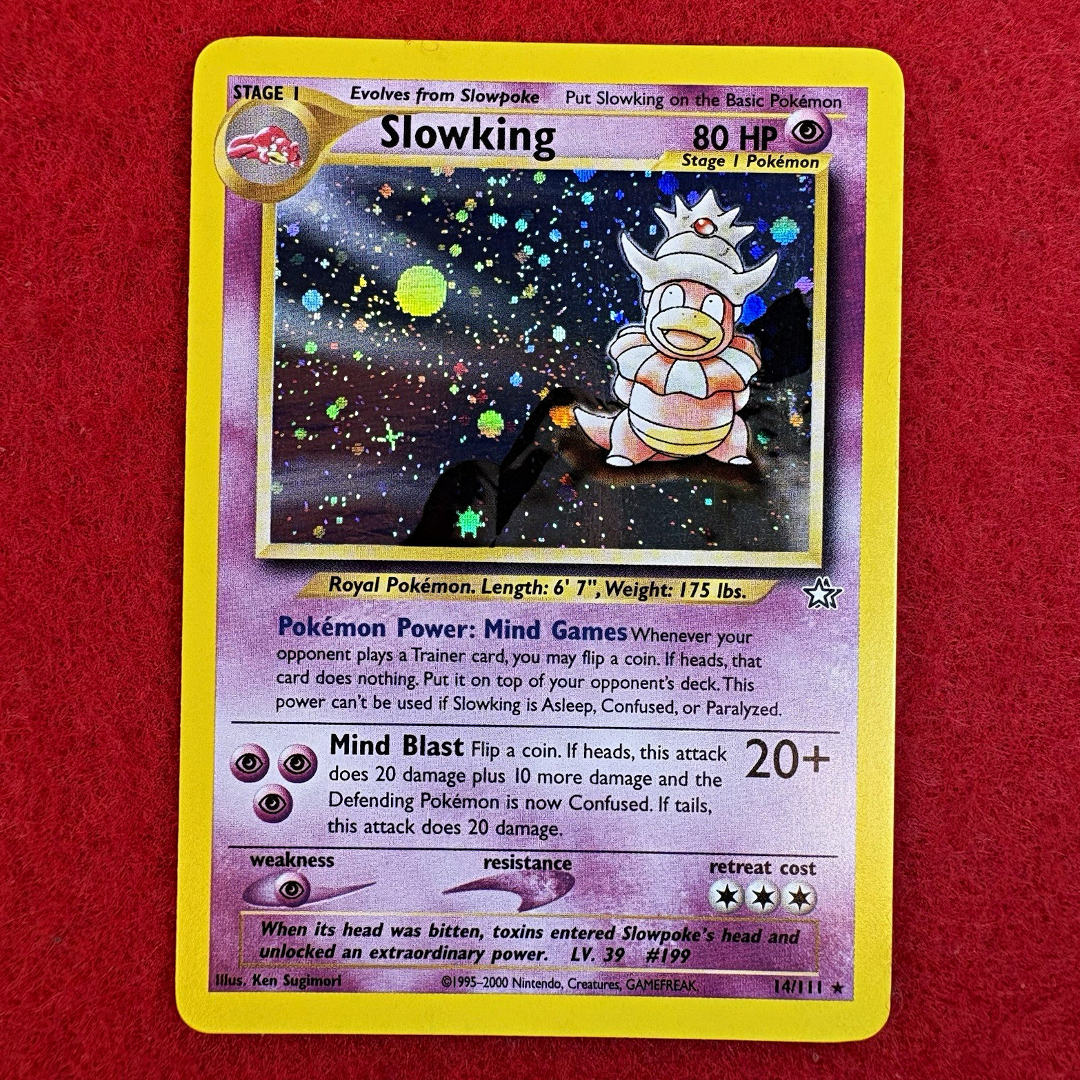 Pokémon Card - Slowking Holo Neo Genesis 14/111 Eng | Lightly Played