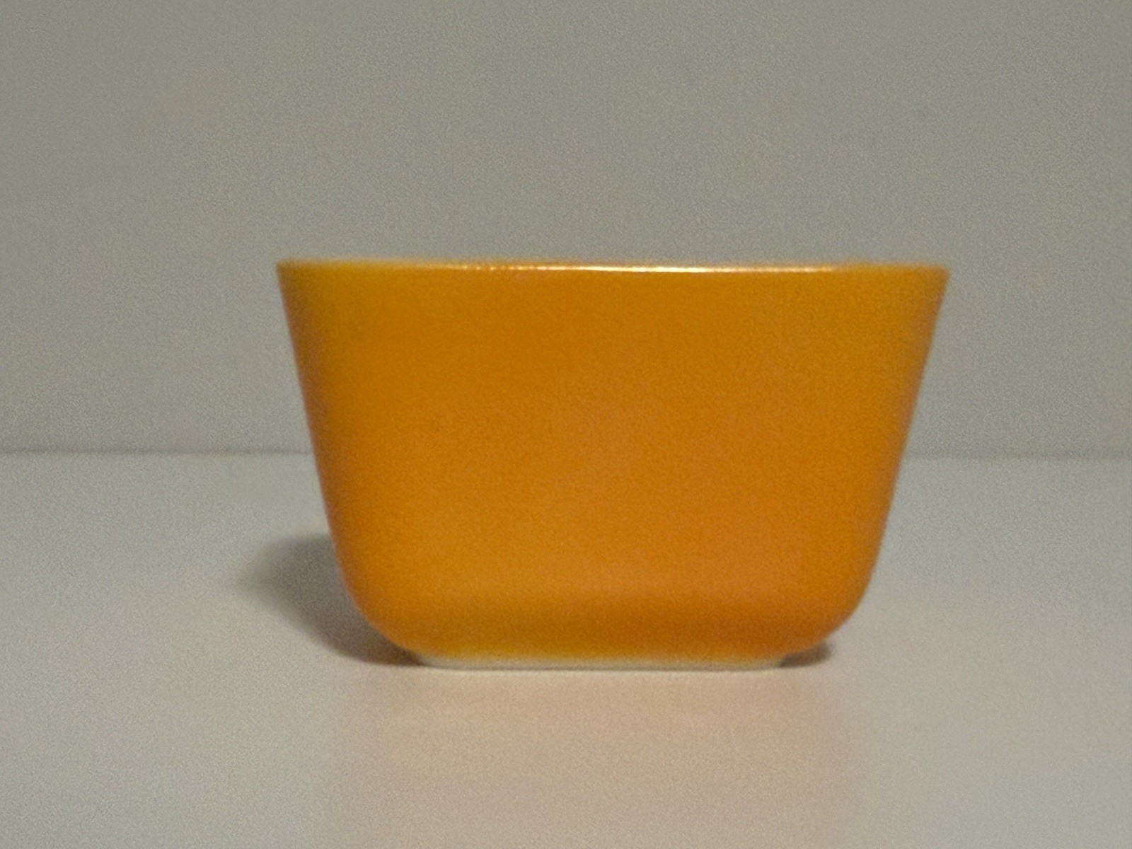 Pyrex 501 B 1 1/2 Cup Orange Square Glass Refrigerator Storage Container No Lid
