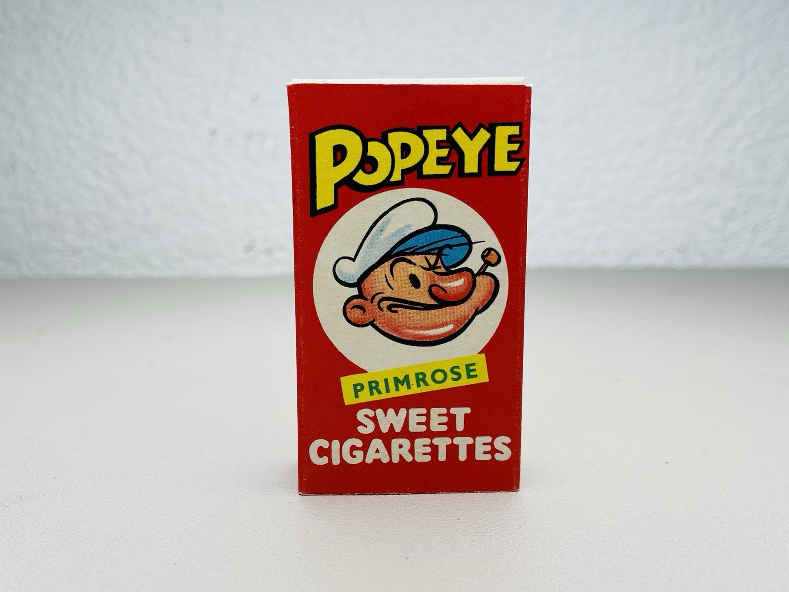 1960\'S POPEYE PRIMROSE SWEET CIGARETTES CARD BOX Rare
