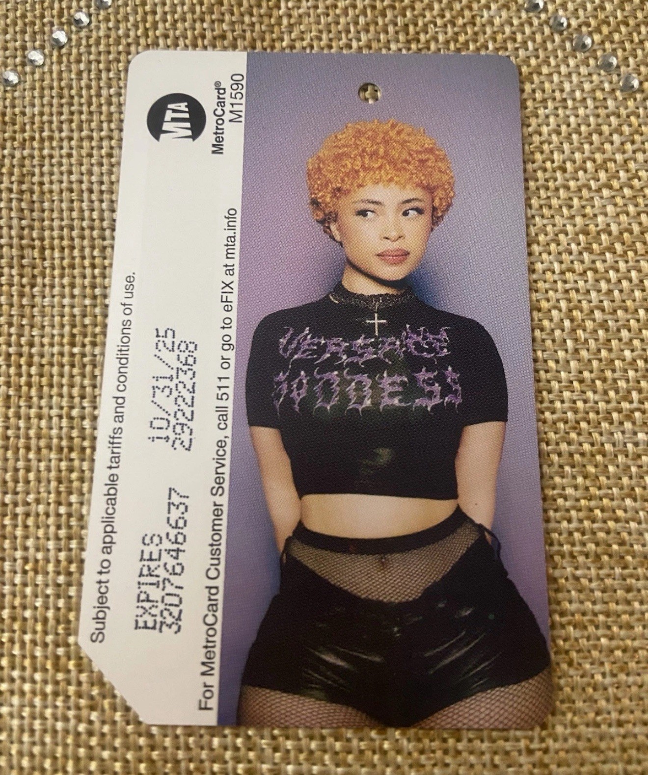 Ice Spice Metro Card MTA Rare Limited Hip Hop 50th Birthday Metrocard Ice Spice Metro Card MTA Rare Limited Hip Hop 50th Birthday Metrocard