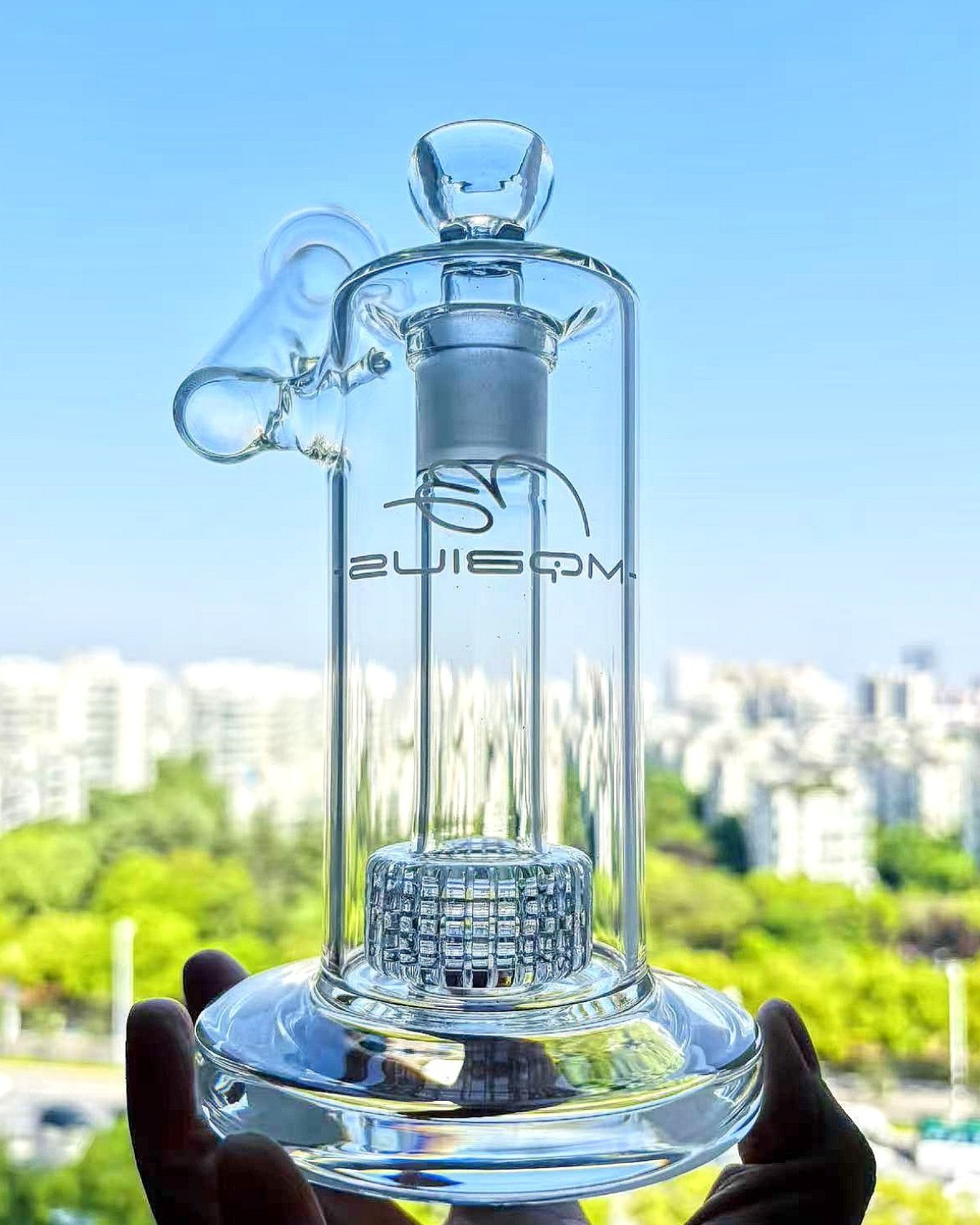 Percolator matrix tire Glass Water Pipe Helix rig Hookah 18mm shisha tobacco