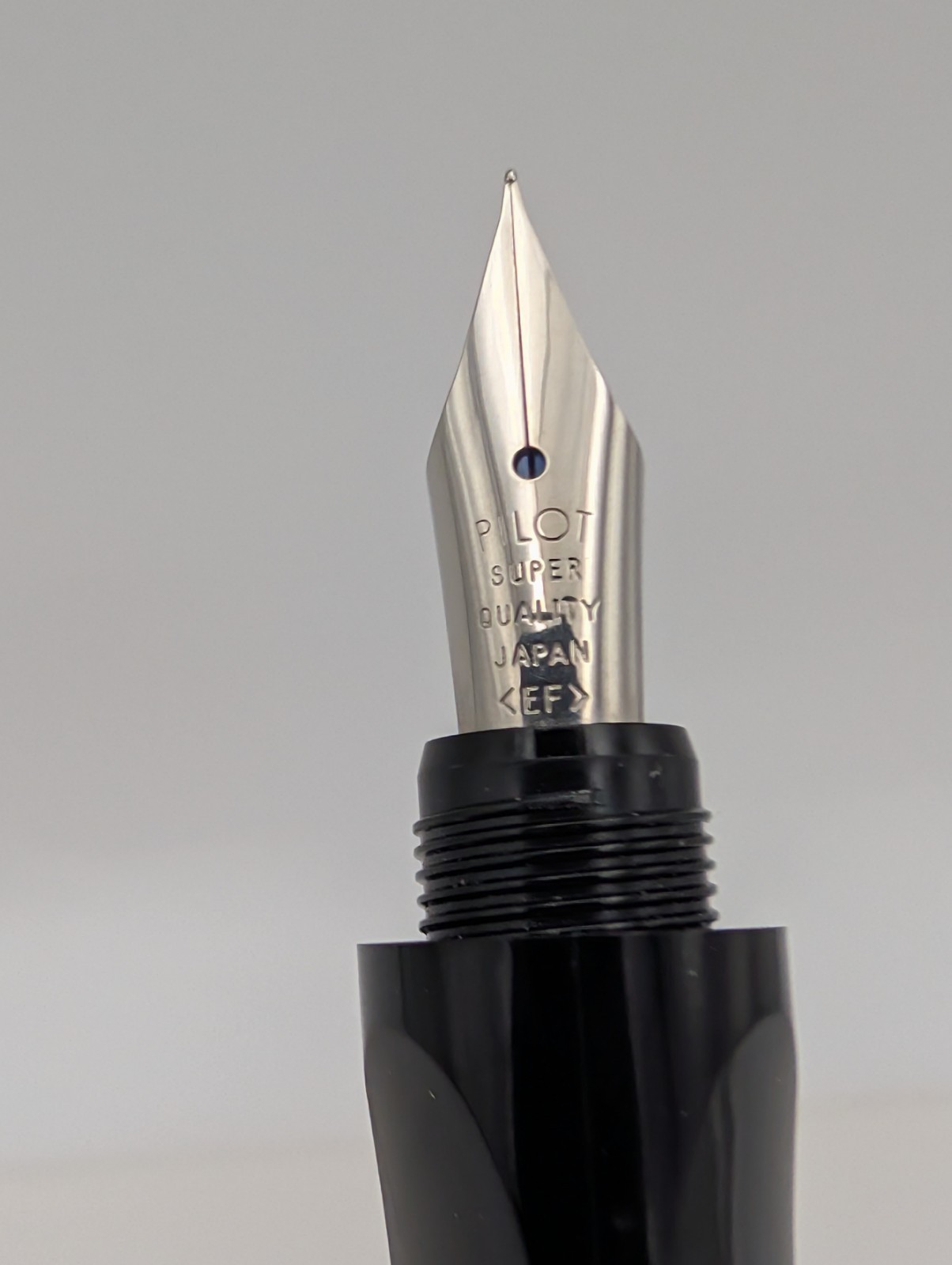 Vintage Pilot Super Quality Fountain Pen EF Nib Japan Faceted Black