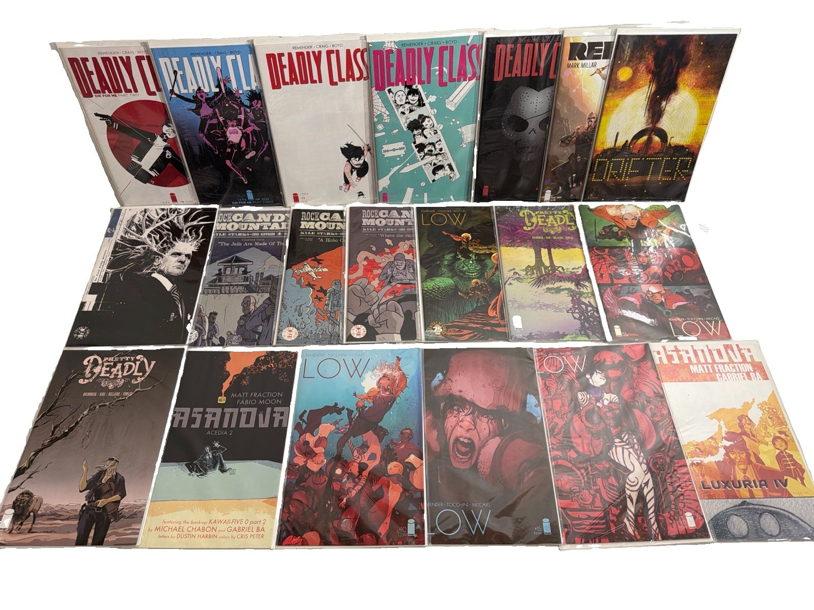 Comic Books Lot of 20 - Deadly Class, Reborn, C.O.W.L., Black Science, Drifter