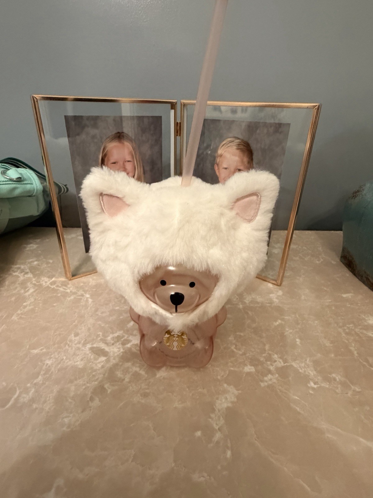 Starbucks 2021 White Sakura Bear 🐻 With Headgear