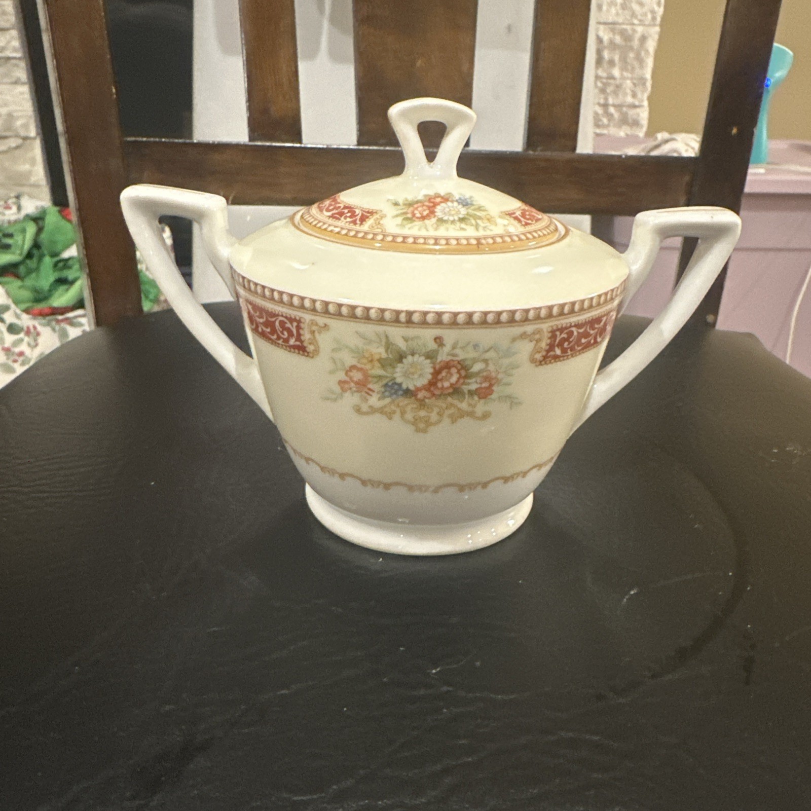 Old Noritake Vintage Sugar Bowl From Japan. Pre WW2