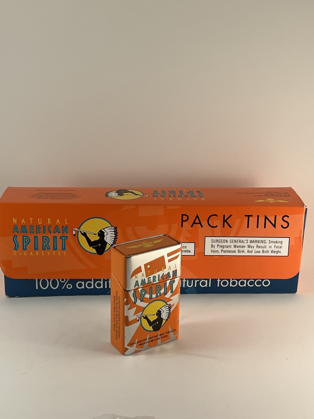 EMPTY VINTAGE, Natural American Spirit Cigarettes Tins