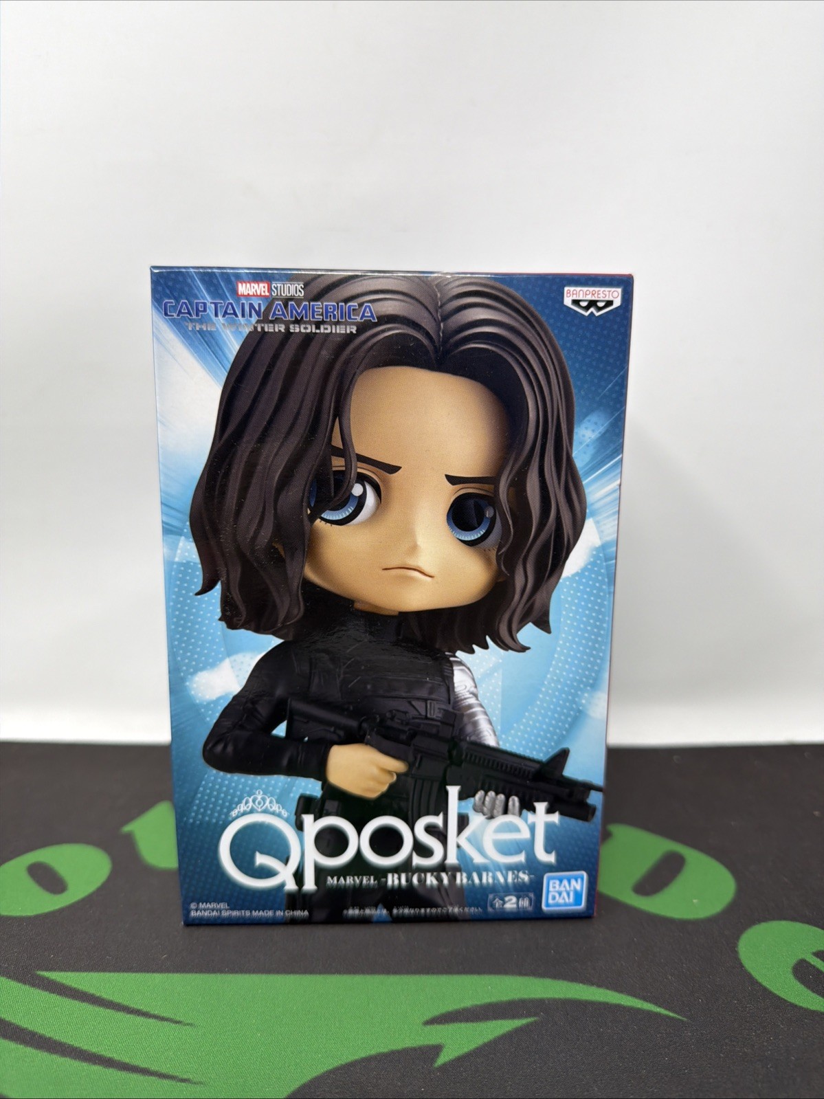 Banpresto QPosket Marvel Figure Bucky Barnes A Special Color BANDAI Avengers NEW Banpresto QPosket Marvel Figure Bucky Barnes A Special Color BANDAI Avengers NEW