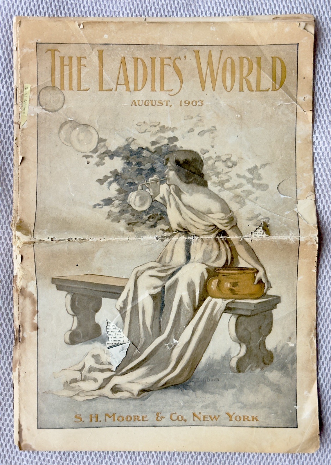 Antique 1903 The Ladies World Magazine August 1903 Beulah Lobrison Cover Art Ads Antique 1903 The Ladies World Magazine August 1903 Beulah Lobrison Cover Art Ads