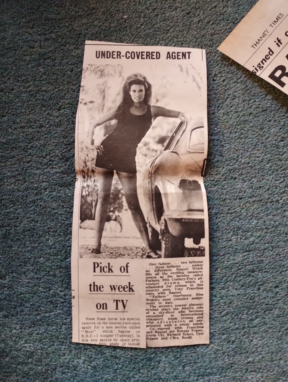 Sk153 Ephemera 1967 Picture  Raquel Welch Fathom