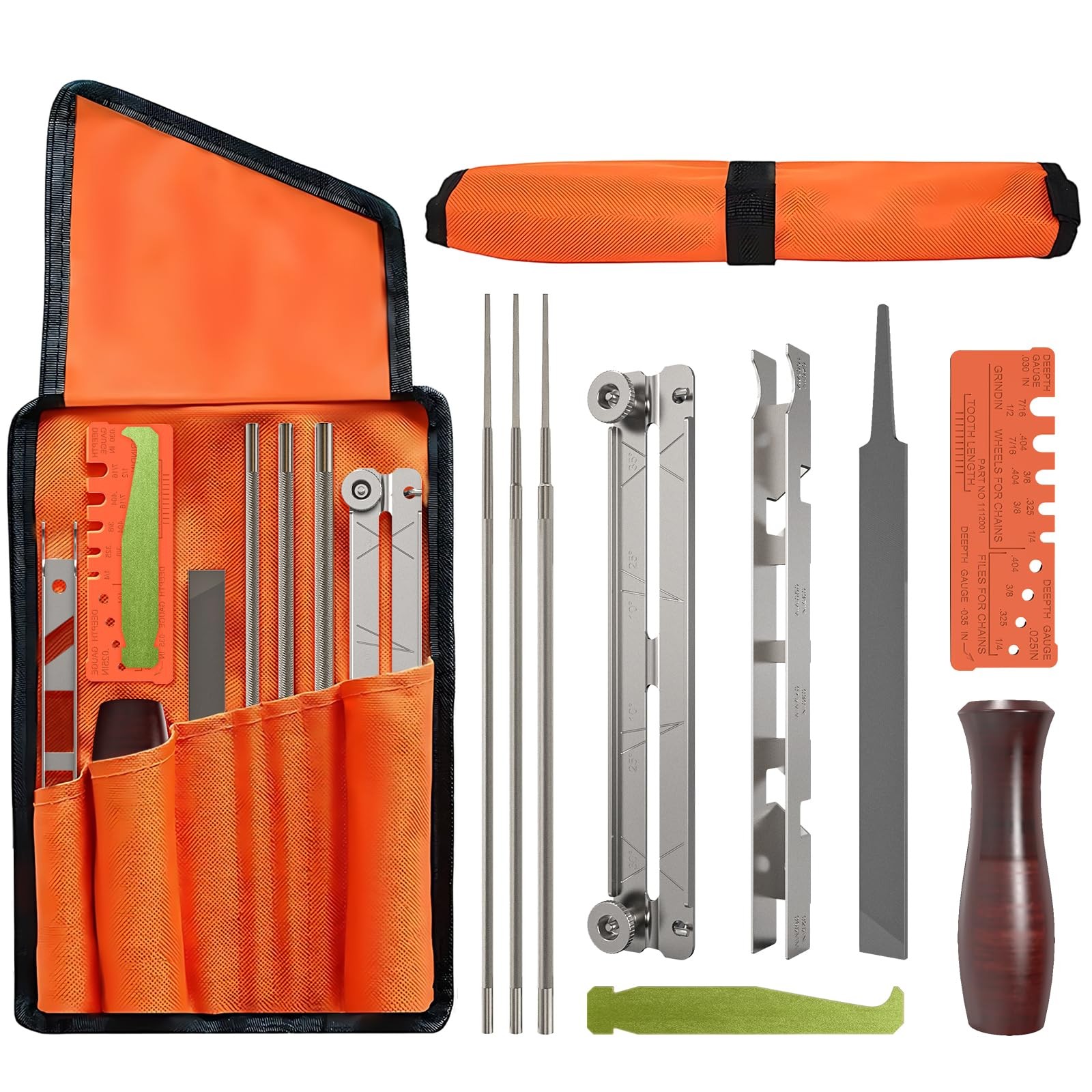 Buhobha 10-Piece Professional Chainsaw Sharpening Kit (afilador de Black Buhobha 10-Piece Professional Chainsaw Sharpening Kit (afilador de Black