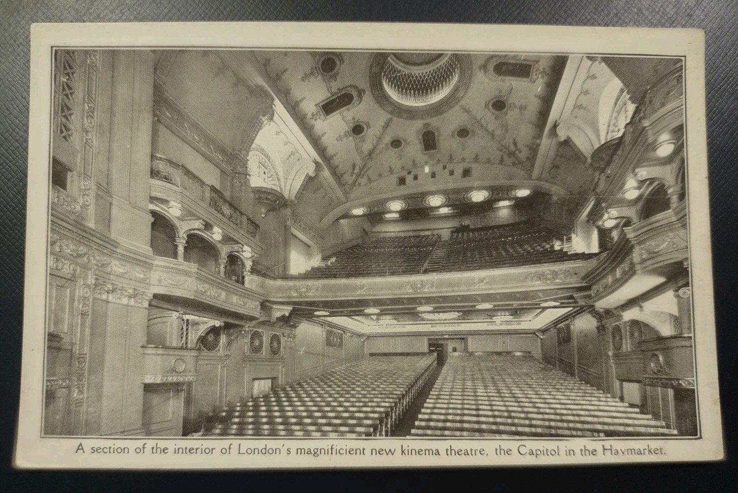 1920s Capitol Theatre Haymarket Postcard London England Interior View 