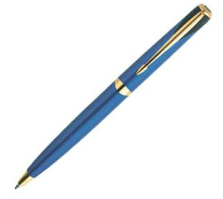 Parker Inflection Ballpoint Pen Blue & 14Kt Gold New In Box Blue Ink Made In Uk Parker Inflection Ballpoint Pen Blue & 14Kt Gold New In Box Blue Ink Made In Uk