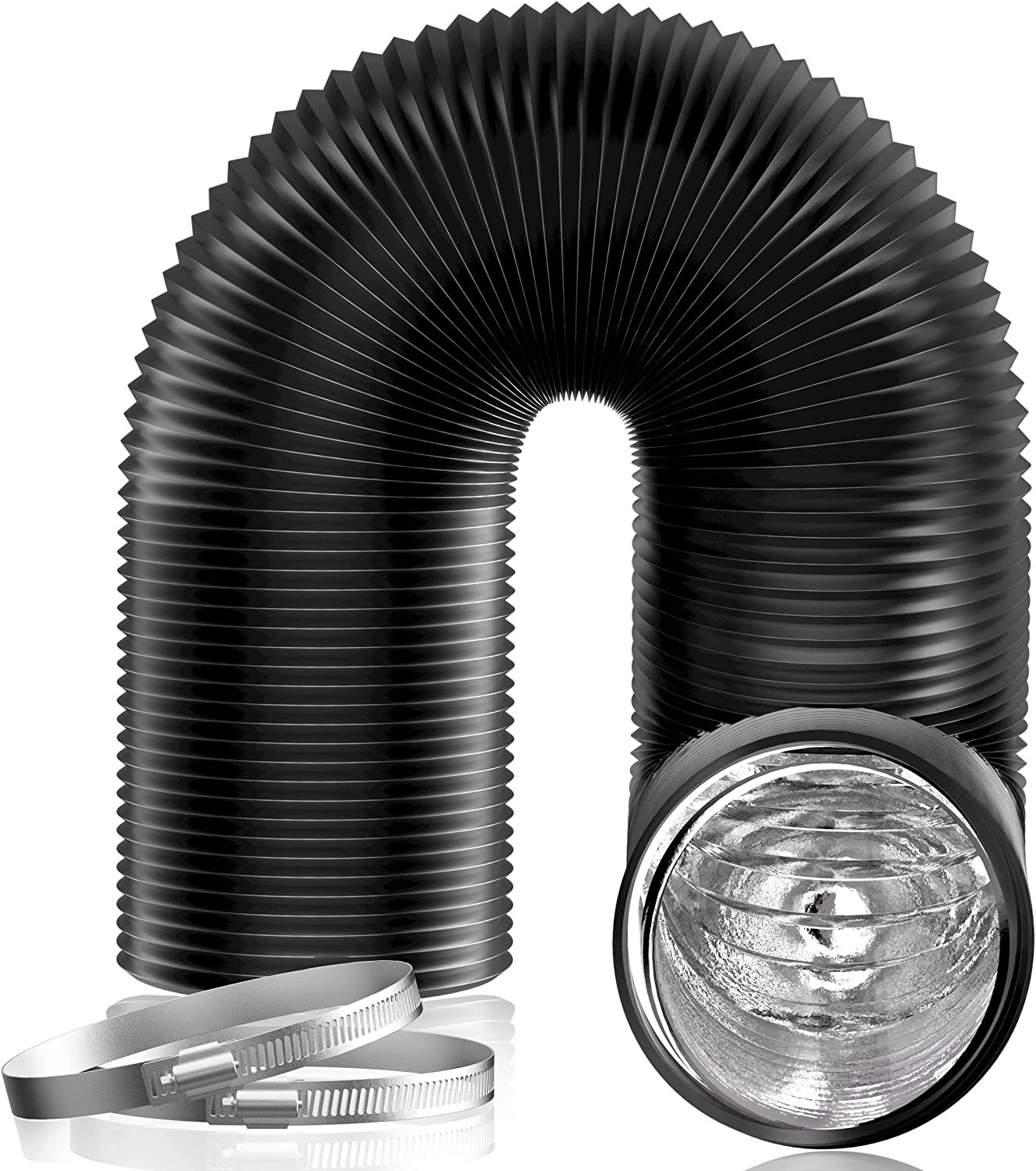 5 Inch Air Duct - 16 FT Long,Fits Compatible 5-Inch Vent Openings