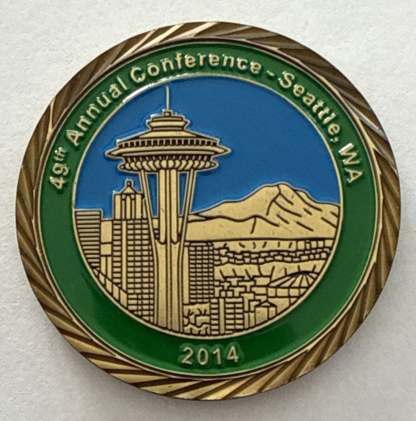 American Polygraph Association APA 2014 Seattle  Challenge Coin