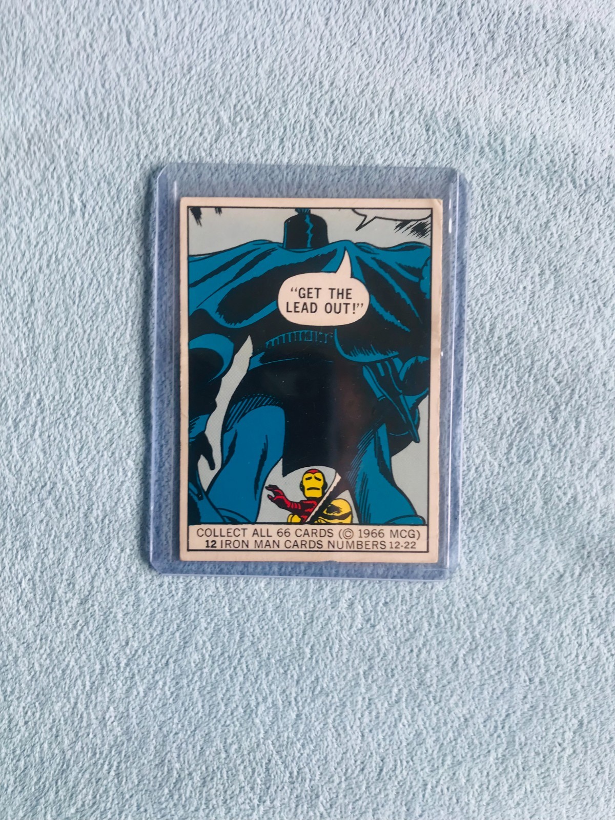 1966 Donruss Marvel #12 Invincible Iron-Man ROOKIE CARD Nice Eye Appeal