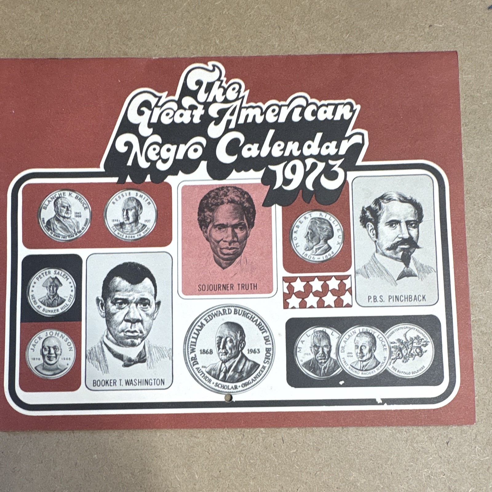 The Great American Negro Calendar 1973 Wall Calendar (The Great American Negro)